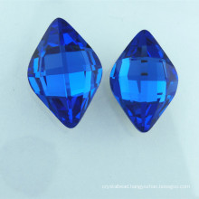 12*19 9*14 Capri Blue Lemon Shape Crystal Beads